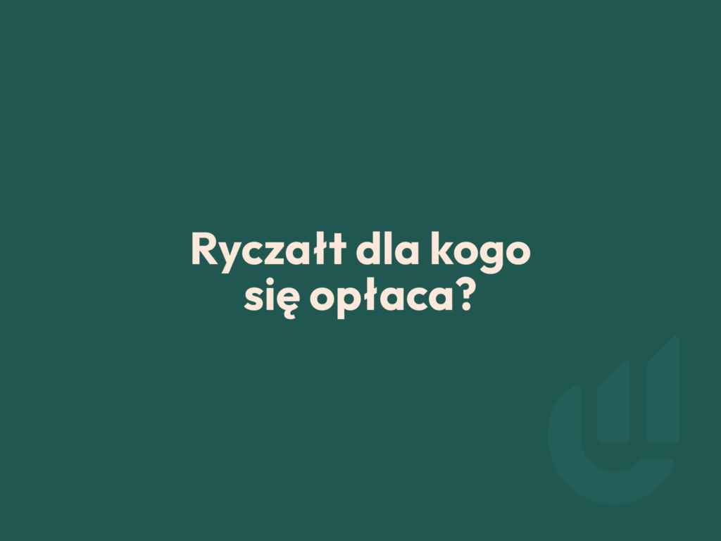 Ryczałt w 2026 – dla kogo się opłaca, a dla kogo nie
