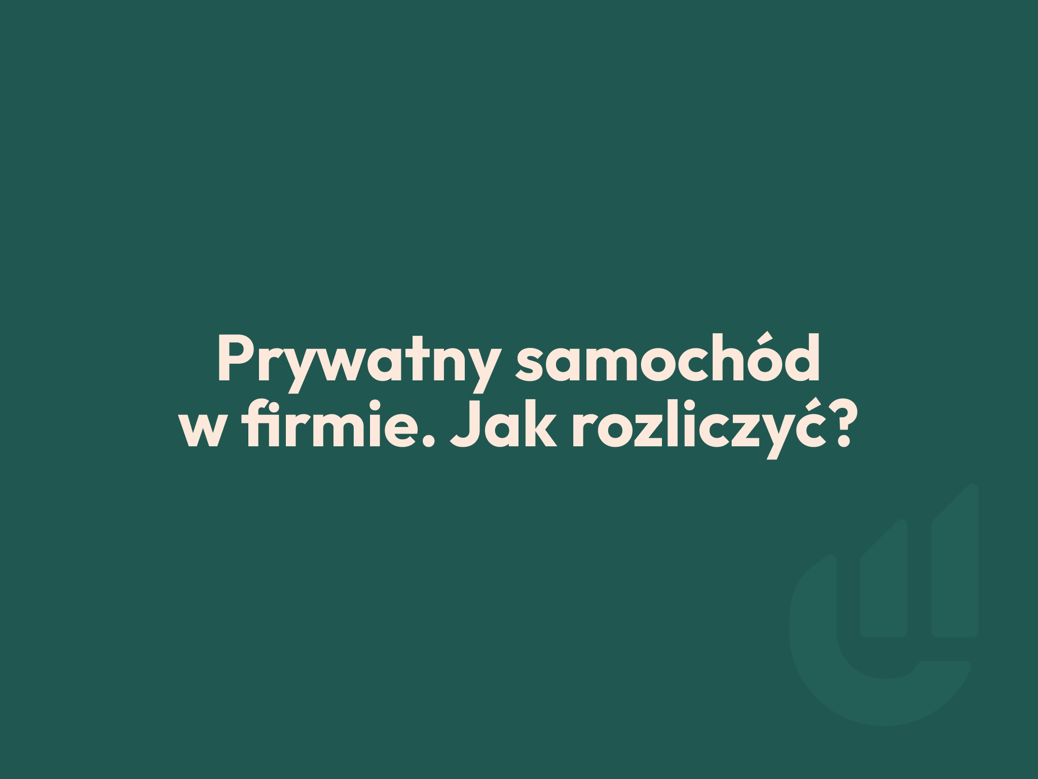 edk consulting prywatny samochod w firmie