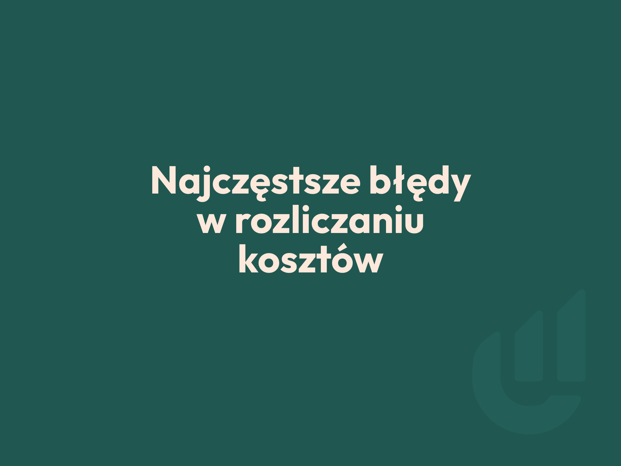 edk consulting najczestrsze bledy w rozliczaniu kosztow