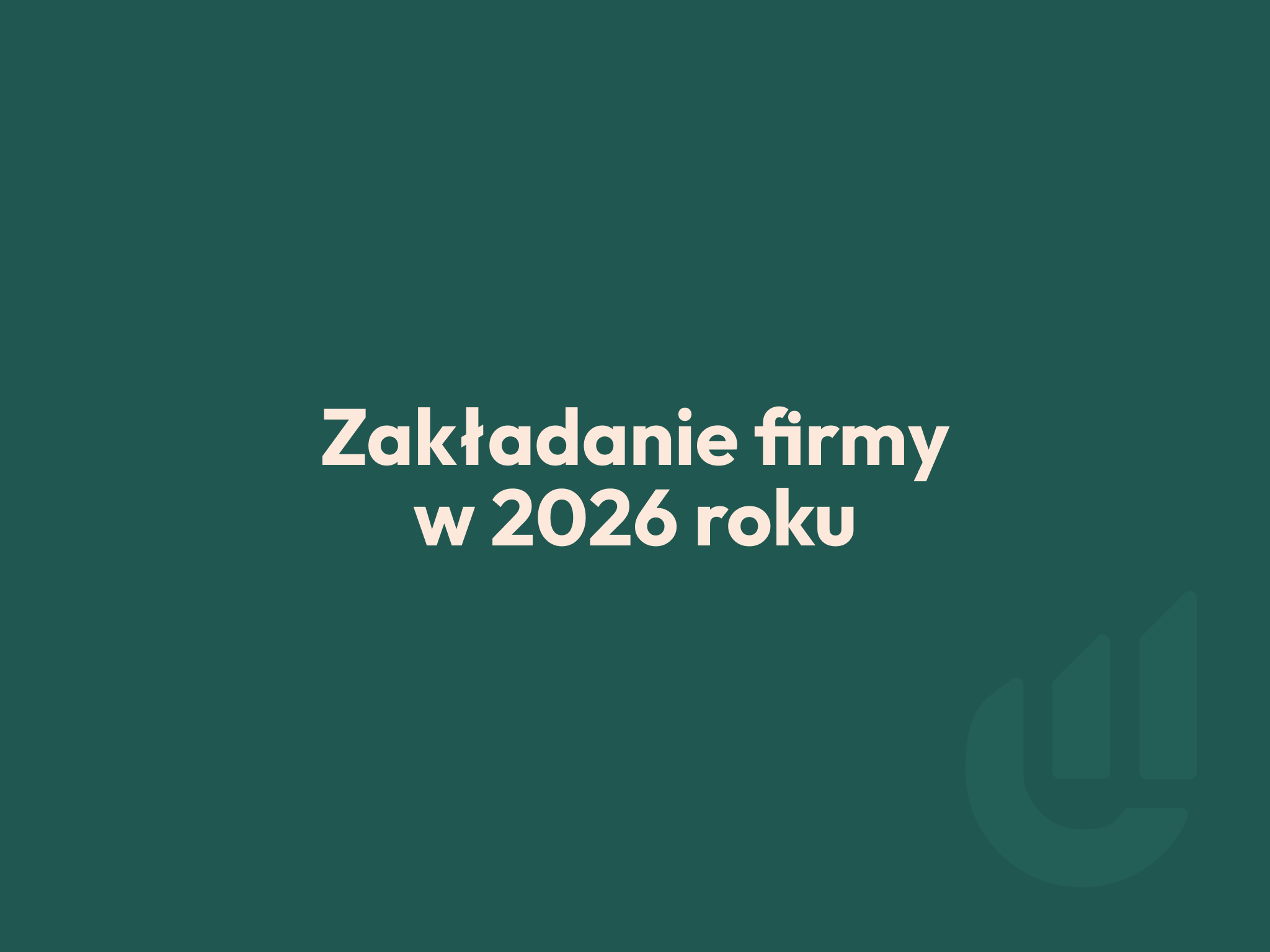 edk consulting zakladanie firmy w 2026 roku